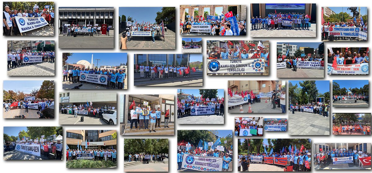 Kamu_Sen's tweet photo. 81 İLDE YETERSİZ TEKİLFE HAYIR DEDİK
Yetersiz teklifi kabul etmiyoruz” diyerek başlattığımız eylemlerimizin birincisini önceki gün başkent Ankara’da Çalışma ve Sosyal Güvenlik Bakanlığı önünde, eş zamanlı olarak ise tüm illerimizde yaptığımız basın açıklamalarıyla gerçekleştirdik.

Doğudan batıya , güneyden kuzeye güzel ülkemizin her bir köşesinde basın ve kamuoyuna Türk memurunun talep beklentilerini açıkladığımız eylemlerimize teşkilat mensuplarımız başta olmak üzere, üyelerimiz, kamu görevleri ve vatandaşlarda destek verdi.

“Yetersiz Teklife Hayır” diyor, katılımlarıyla bizlere güç veren herkese teşekkür ediyoruz.

https://t.co/QaaEprODqa