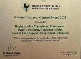 RMaachana's tweet photo. #mustreads 
#mustwatch 
#RealStory
#Youknownow
#nowyouknow 
@PIBHyderabad 
@CBCHyderabad 
@CBC_Nalgonda 
@pibvijayawada 
@CBCANDHRA 
@TelanganaCMO 
@CPRO_TGCM 
Thanq 
@VijayaRaghavaR9 
#TobaccoControl 
#Hero
#Award https://t.co/HQNm4eNvcl