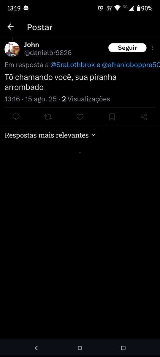 Olha que macho, me insultou e bloqueou as respostas.
<a href="/danielbr9826/">John</a> você é muito macho ☺️