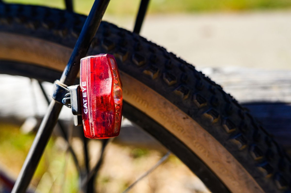 Lightweight, small, and rugged, Cateye's ViZ taillight line uses our trademarked Snap System to mount virtually anywhere, whether you need a simple seatpost mounted light, or a creative method like this rack-strut mounted ViZ150 setup to save room for bikepacking.
#cateyelights
