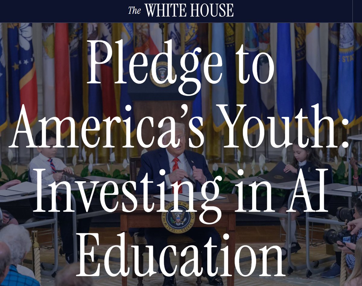 Lexington Institute (@lexnextdc) on Twitter photo It’s #BackToSchool time + #AIEducation is getting a boost with 100+ companies pledging to provide significant funds, technical help + other resources over the next 4 years to K-12 students + teachers per <a href="/WhiteHouse/">The White House</a> initiative @EdSecMcMahon @MKratsios47 whitehouse.gov/edai/ It’s #BackToSchool time + #AIEducation is getting a boost with 100+ companies pledging to provide significant funds, technical help + other resources over the next 4 years to K-12 students + teachers per <a href="/WhiteHouse/">The White House</a> initiative @EdSecMcMahon @MKratsios47 whitehouse.gov/edai/