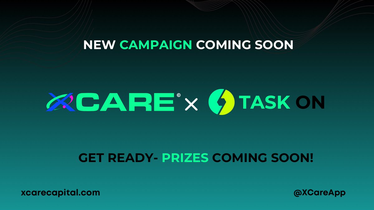 Something BIG is coming to XCARE!

Get ready for our TaskOn Giveaway – 1 week of fun, engagement, and rewards for the community that powers our vision.

💰 Prize Pool: $150 USDT + 3 Exclusive NFTs
📅 Runs all next week
🎯 Open to everyone

We’re keeping the tasks simple, you keep