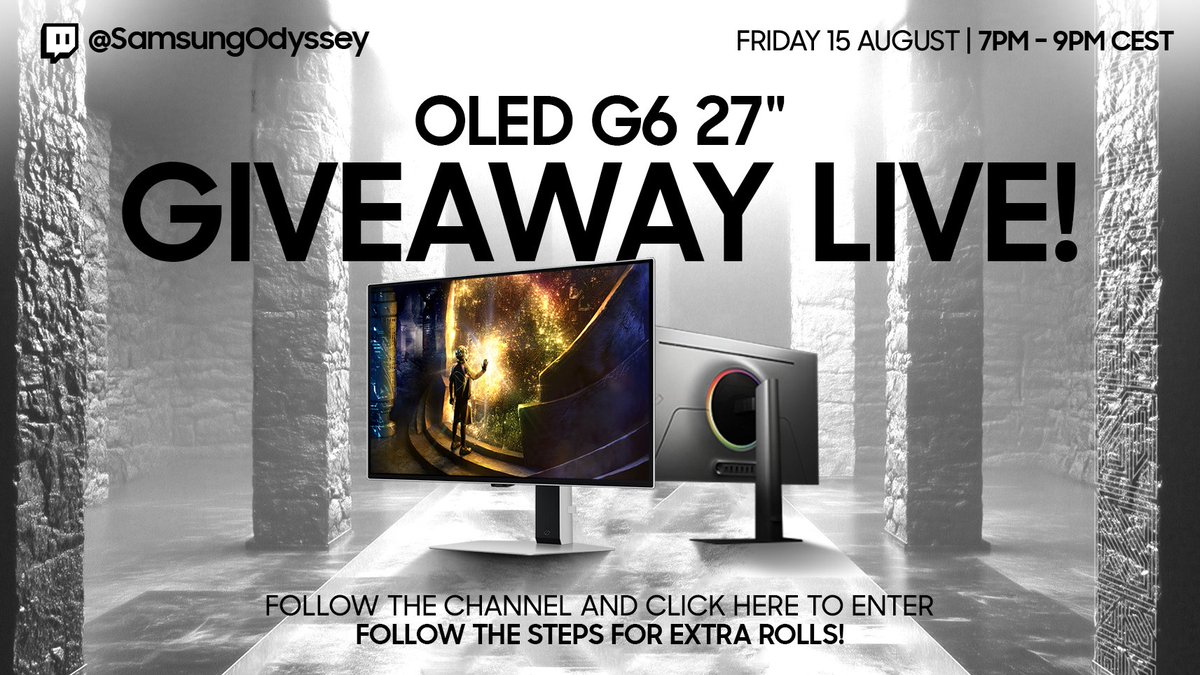 At 7pm CEST I will be taking part in the Samsung Odyssey Dota 2 showdown. There will be multiple giveaways, with a chance to win an Samsung Odyssey OLED G6 and even an OLED G9! You don’t want to miss out at samsung-odyssey.com/W33haa-Dota-2-…