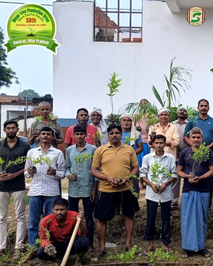 GreenSwelfares's tweet photo. They donโt just plant saplings โ they nurture them into mature trees.
The Mega Tree Plantation Drive added lakhs more to the 17+ crore trees planted by Dera Sacha Sauda volunteers so far.
Hereโs a sneak peek into the green celebrations of the 58th MSG Bhandara. https://t.co/6C25R0xbMt