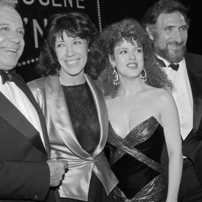 Lily Tomlin and Bernadette Peters at the Tony Awards, 1986