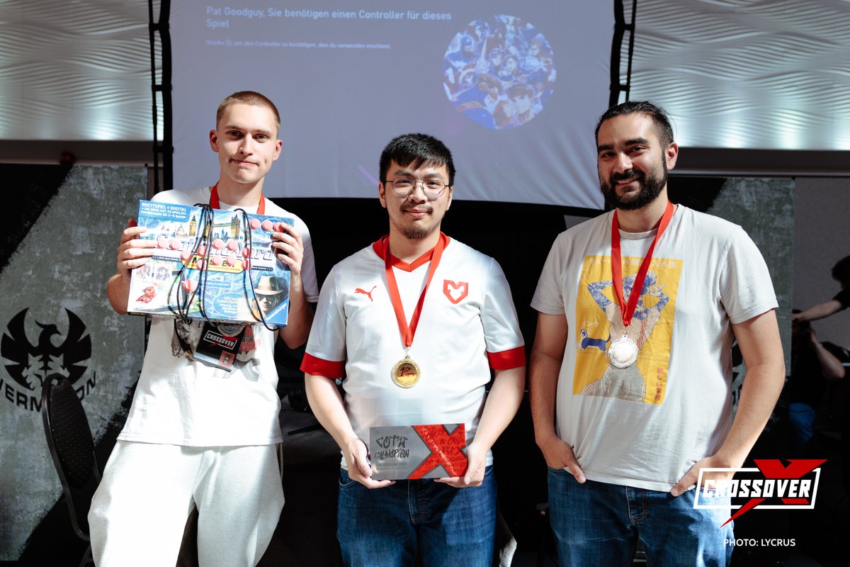 CROSSOVER 2025 (@crossover_gg) on Twitter photo Congratulations to our #CotW Top 8!
🥇 <a href="/Dai0157/">MOUZ | Dai</a>
🥈 <a href="/engelmitderuzi/">Engelmitderuzi 🔜@Crossover</a>
🥉 sachio․bsky․social
4️⃣ <a href="/Schmericc/">Schmeric</a>
5️⃣ <a href="/Roozu91/">Roozu</a> & <a href="/varceeful/">Varcee</a>
7️⃣ <a href="/tehevilstewie/">stewieXonXcrack</a> & <a href="/bahnhof_banger/">BahnhofBanger</a>
#CROSSOVER2025 Congratulations to our #CotW Top 8!
🥇 <a href="/Dai0157/">MOUZ | Dai</a>
🥈 <a href="/engelmitderuzi/">Engelmitderuzi 🔜@Crossover</a>
🥉 sachio․bsky․social
4️⃣ <a href="/Schmericc/">Schmeric</a>
5️⃣ <a href="/Roozu91/">Roozu</a> & <a href="/varceeful/">Varcee</a>
7️⃣ <a href="/tehevilstewie/">stewieXonXcrack</a> & <a href="/bahnhof_banger/">BahnhofBanger</a>
#CROSSOVER2025