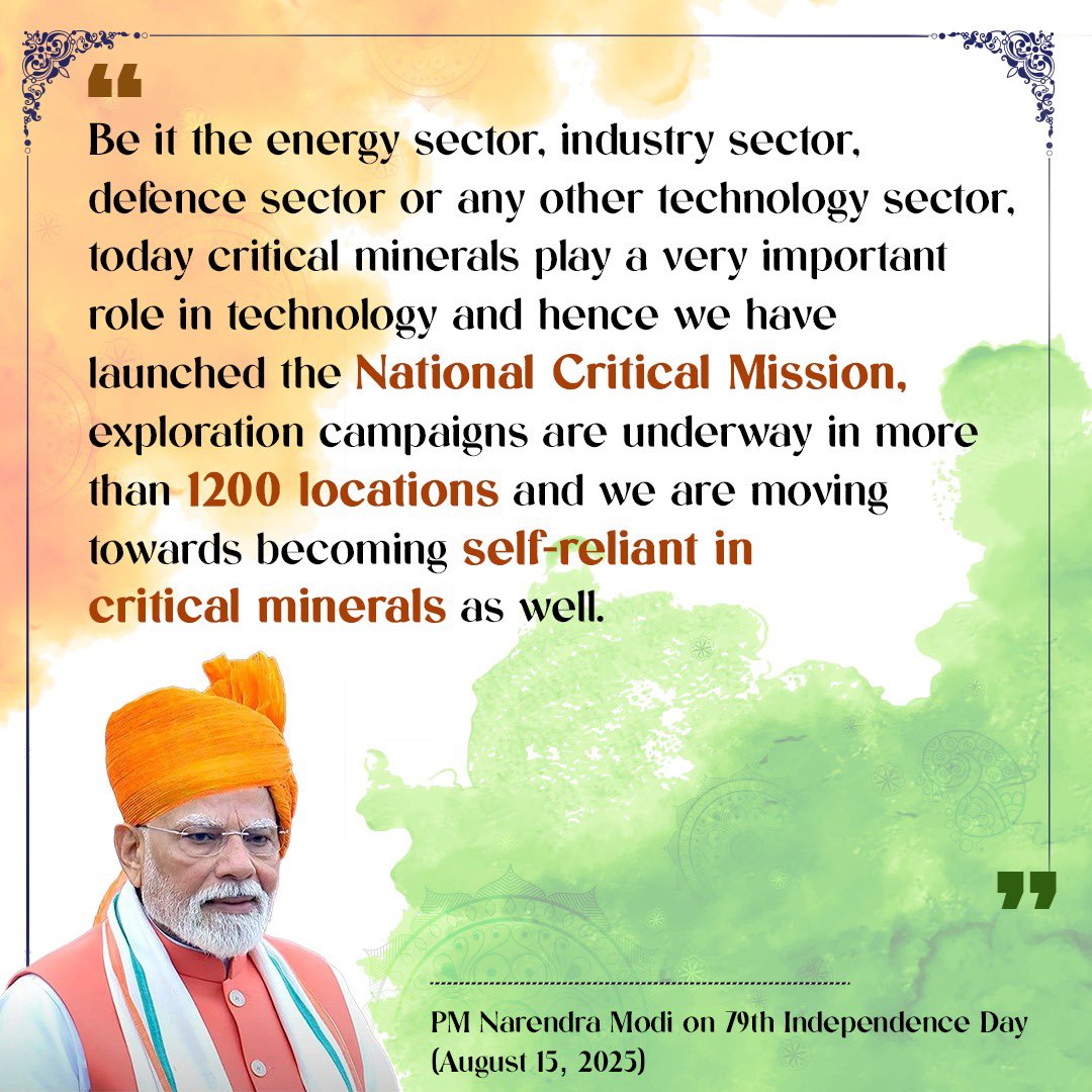 Snippets of Speech of Hon’ble Prime Minister Shri Narendra Modi <a href="/narendramodi/">Narendra Modi</a> on the occasion of 79th Independence Day 🇮🇳 

<a href="/MEAIndia/">Randhir Jaiswal</a> <a href="/IndianDiplomacy/">Indian Diplomacy</a> <a href="/PMOIndia/">PMO India</a> <a href="/mygovindia/">MyGovIndia</a> <a href="/DDNewslive/">DD News</a> <a href="/airnewsalerts/">All India Radio News</a> <a href="/PIB_India/">PIB India</a>