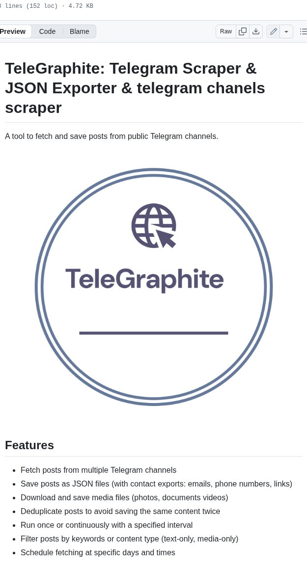 fetch and export Telegram channel posts as JSON