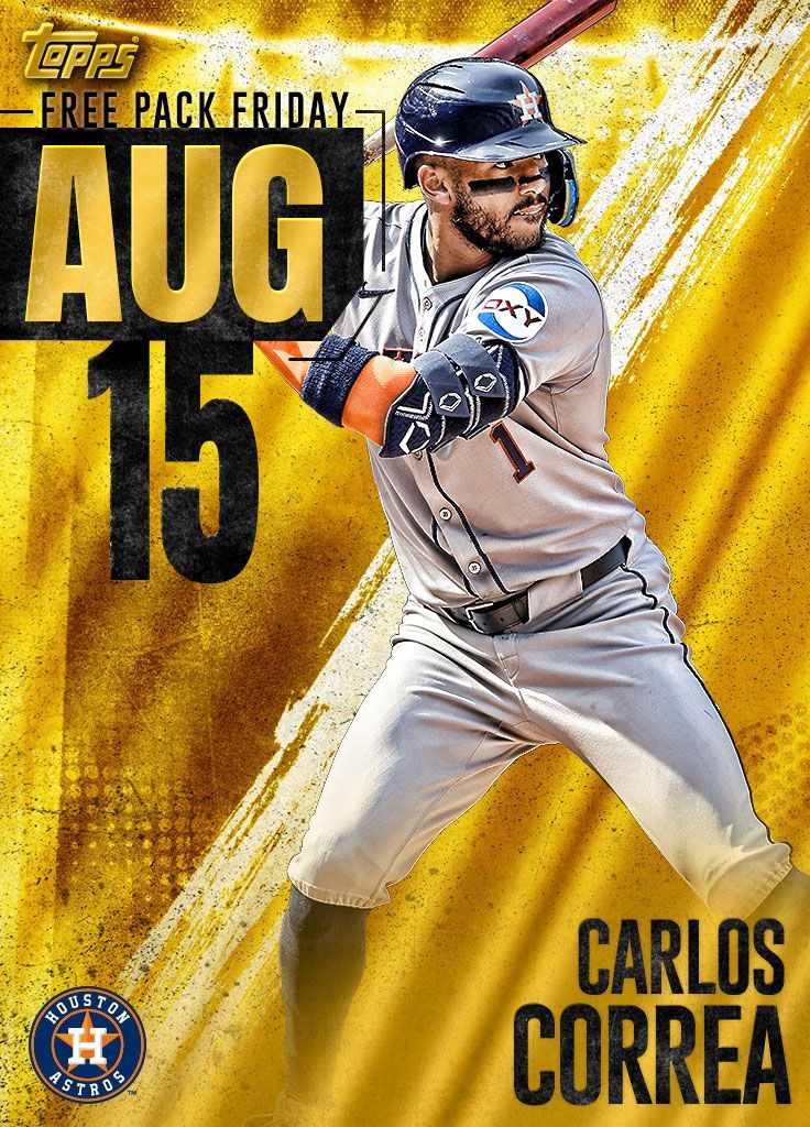 🚀 Astros' deadline acquisition Carlos Correa provides Free Pack Friday with some power! #BUNT25 #BuiltForThis

🗞️ More: buff.ly/mtAfolC