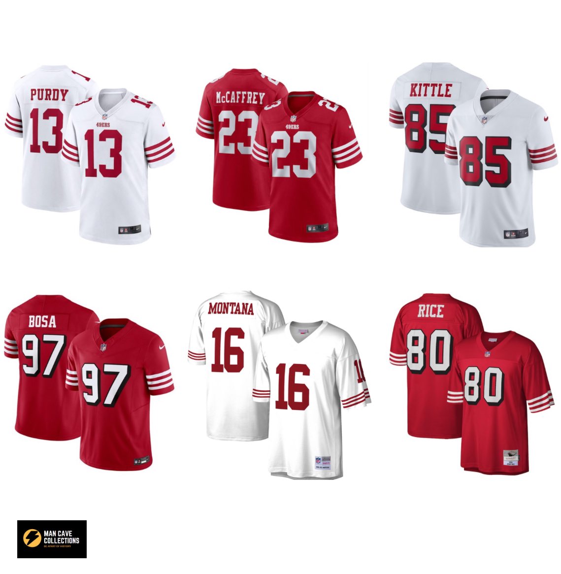 MC__Collections's tweet photo. GIVEAWAY: San Francisco 49ers jersey (winner decides player/style/size) 🔥

Retweet by midnight on Tuesday to be entered to win. (must also be following us)

Tag a 49ers fan below for an extra entry! https://t.co/RFTQTGeFEE