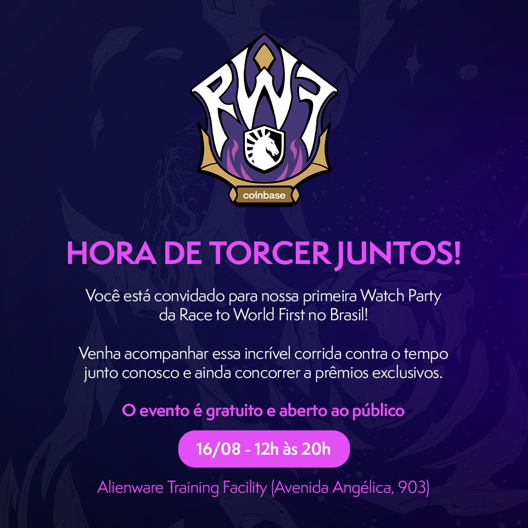 E neste sábado, dia 16, ainda tem watch party!!!