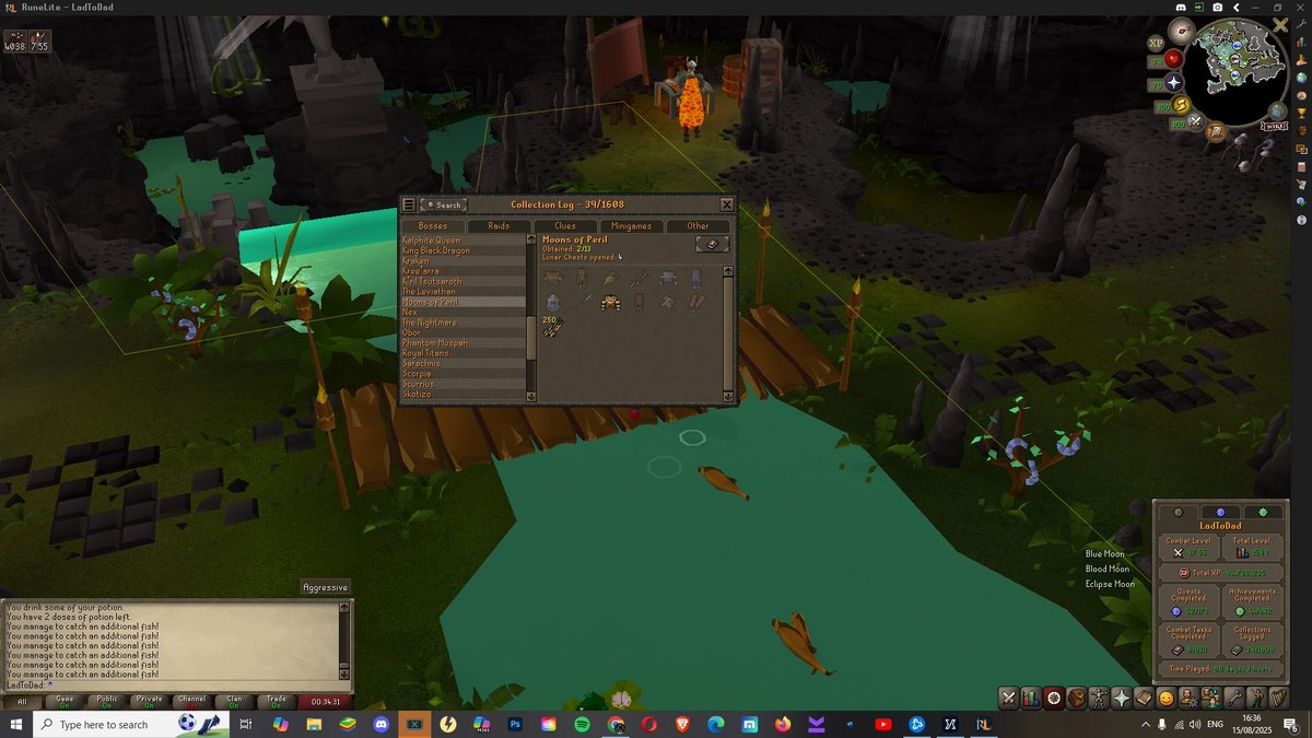 LadToDad_'s tweet image. Anyone who plays OSRS (Old School Runescape) will appreciate the rng luck I've had today 😅