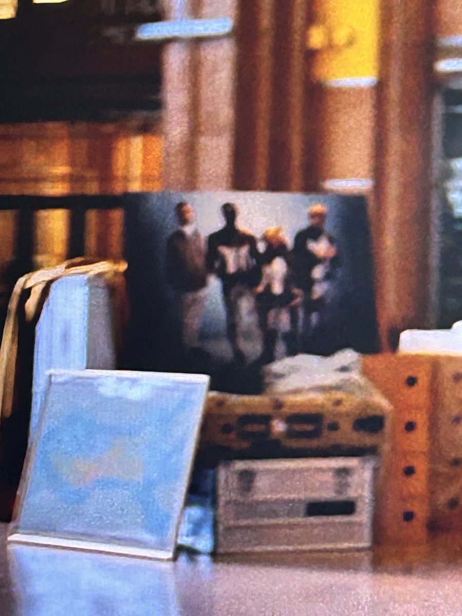 So I purchased <a href="/Superman/">Superman</a> today. As I’m watching the scene taking place in the #HallofJustice, I notice a picture that hasn’t gotten a lot of attention. <a href="/GraceRandolph/">Grace Randolph</a> do you know who the one is on the far left? 🤔 #Superman #JusticeGang