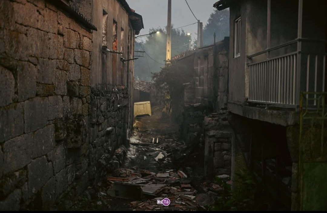 Dakilcabo's tweet photo. Ourense ardiendo, mensaje de alarma a la población de Xinzo de Limia, animales muertos, casas, granjas quemadas, la ciudad cubierta de humo, el incendio más grande ya de la historia de Galicia! Rueda no eleva a nivel 3, Feijóo en Castilla y La TVG hablando de jamón y verbenas! https://t.co/pG44gOFRUk