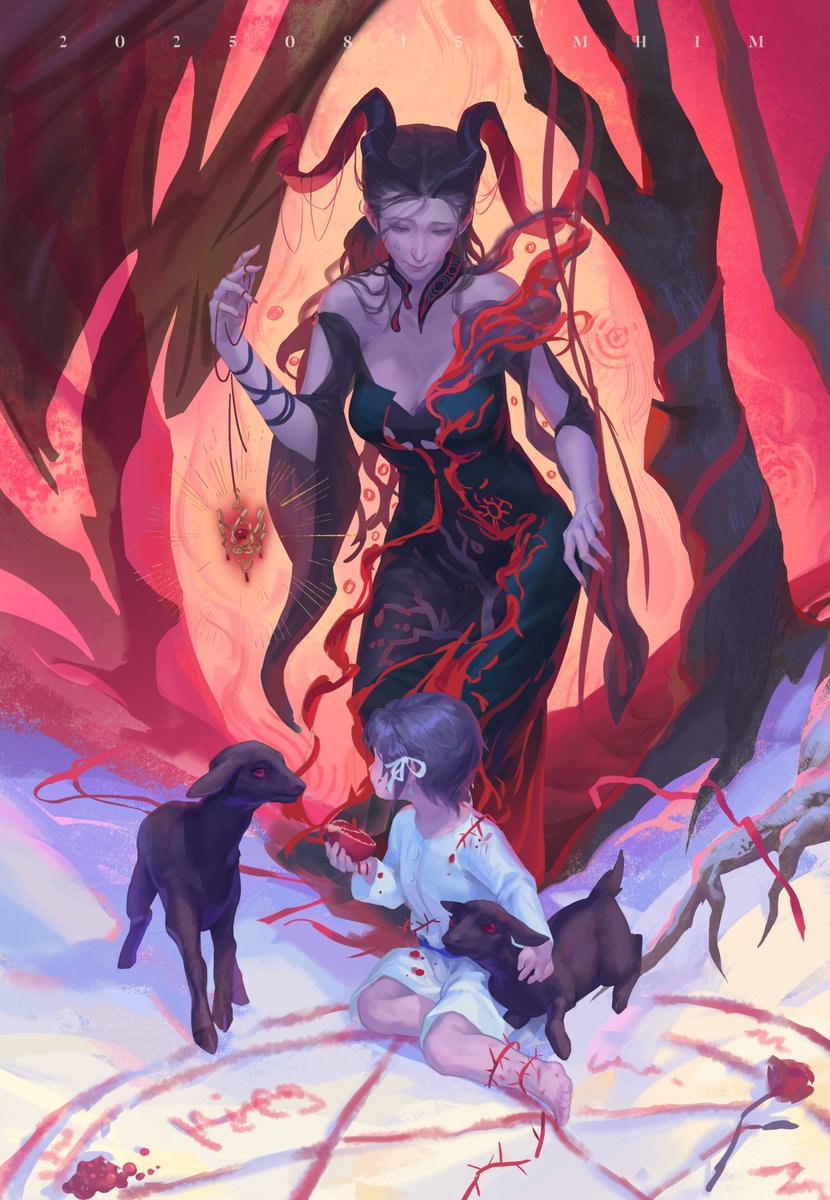 "Fairy godmother, is that you? "
"You're my fairy godmother, right?"
Taken as a sacrifice, a little shepherdess whispered into the woods… and awoke Jelena, the ancient Black Goat Mother…
#PathtoNowhere #PTN #无期迷途 #無期迷途