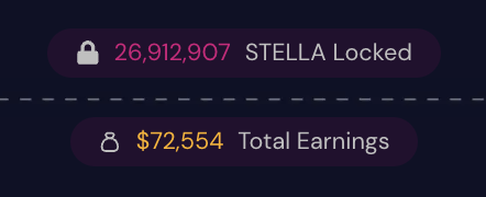 Let us know when we'll reach $100K in Total Earnings 👇

Guess the right date and win veSTELLA rewards 😉