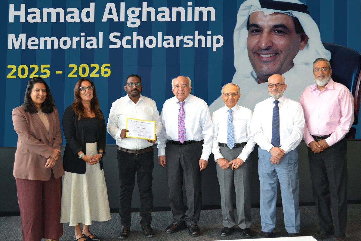 GulfConsult's tweet photo. We are proud to announce the recipients of the Hamad Alghanim Memorial Scholarship for the academic year 2025–2026! https://t.co/HxqKiVXFae