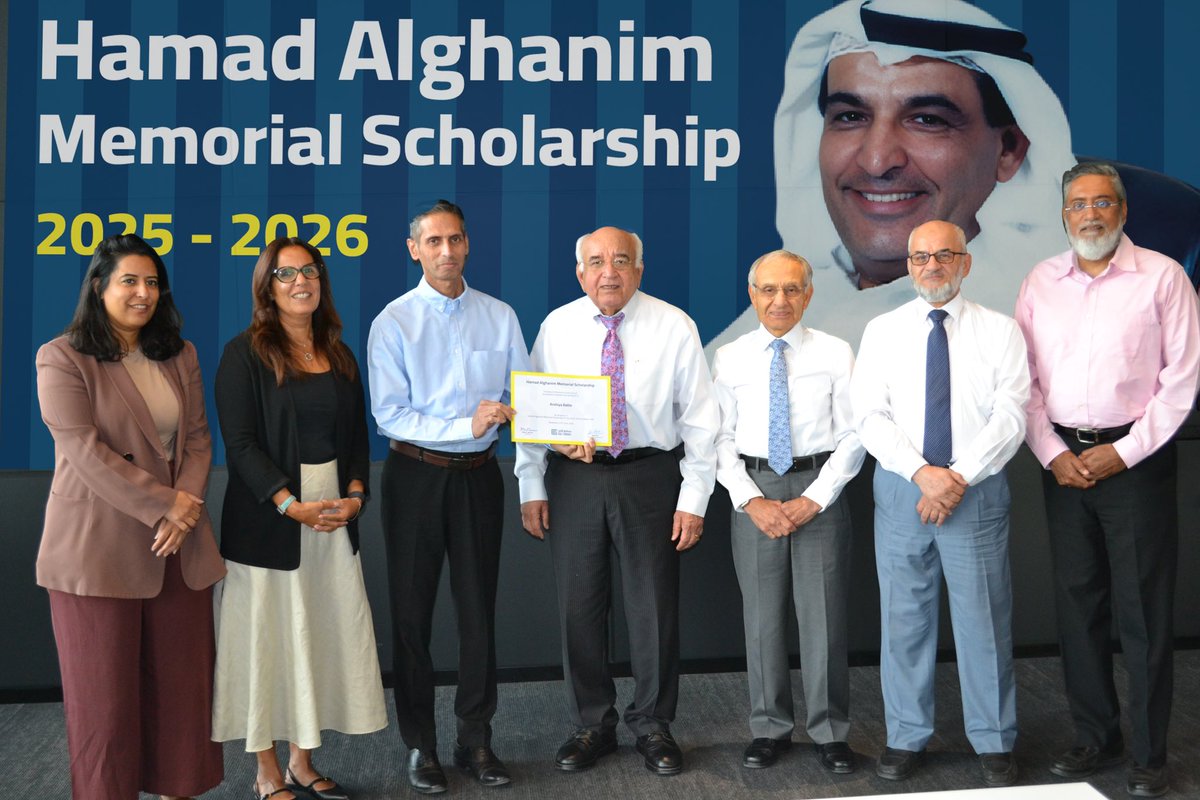 GulfConsult's tweet photo. We are proud to announce the recipients of the Hamad Alghanim Memorial Scholarship for the academic year 2025–2026! https://t.co/HxqKiVXFae