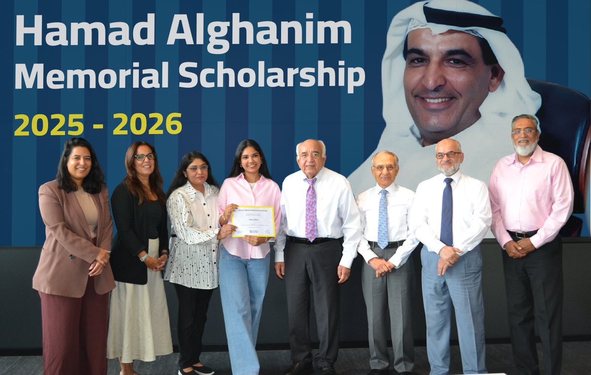 GulfConsult's tweet photo. We are proud to announce the recipients of the Hamad Alghanim Memorial Scholarship for the academic year 2025–2026! https://t.co/HxqKiVXFae