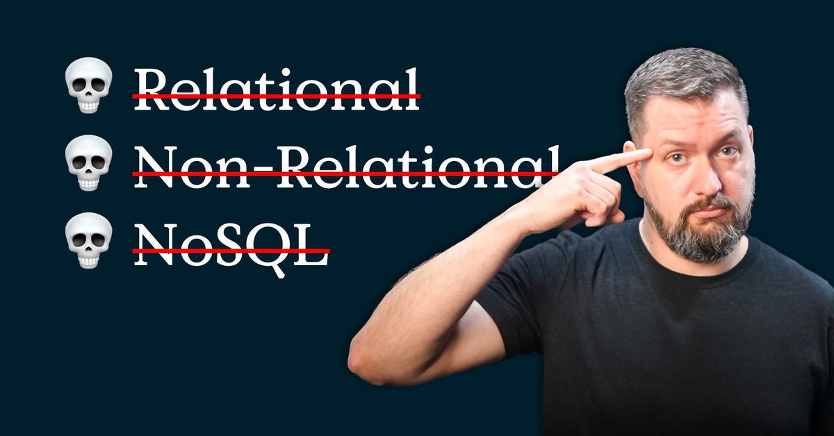 I'm saying goodbye to NoSQL 👋