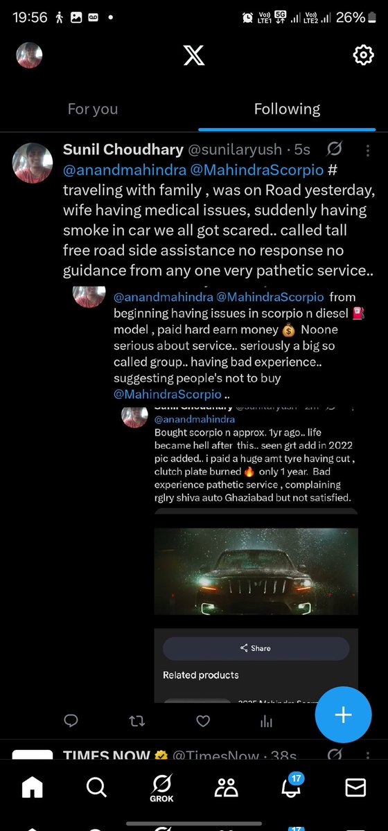 sunilaryush's tweet photo. @anandmahindra @MahindraScorpio https://t.co/SUjgyPG1ps