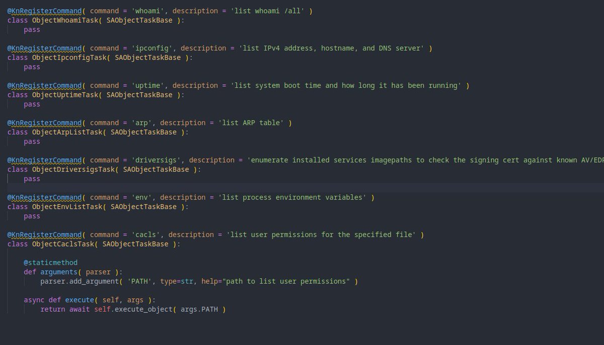 C5pider's tweet image. I never mentioned Havoc Pro has its own only APIs. I ensured existing BOFs run out-of-the-box without operators needing more than a single script at most. If I add my own APIs, they’ll be alongside CS APIs so customers aren’t forced to adapt or waste time. My priority is…