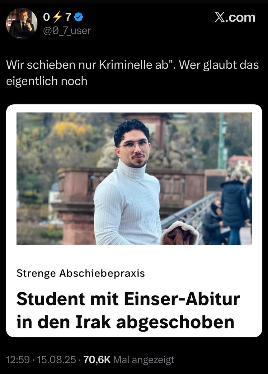 Hauptsache wir schieben ab.