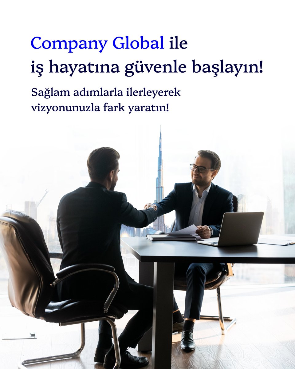 CompanyGlobal_'s tweet photo. Her başarı güvenle başlar, sağlam adımlarla büyür ve vizyonla fark yaratır. Company Global olarak uluslararası deneyimimiz ve güçlü uzman kadromuzla her aşamada yanınızda yer alıyoruz.

Siz de işinizi global ölçekte büyütmek ve sektörde kalıcı iz bırakmak için bize katılın. https://t.co/DMBySYxOiW