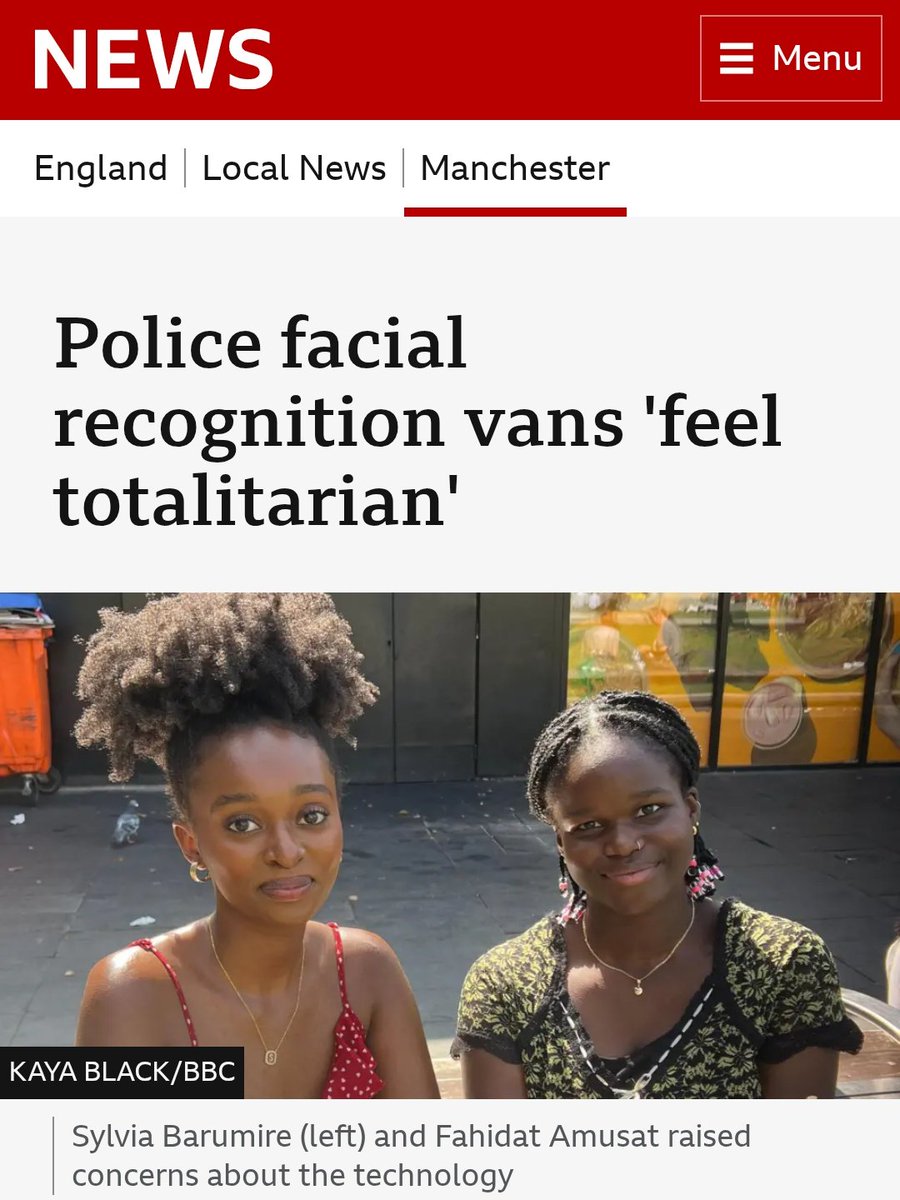 BigBrotherWatch's tweet image. 👁️Police forces across the country are launching an unprecedented rollout of Orwellian facial recognition technology

Young people are raising serious concerns about the impact of this tech on privacy

#StopFacialRecognition for a free future.

Read⤵️
bbc.co.uk/news/articles/…