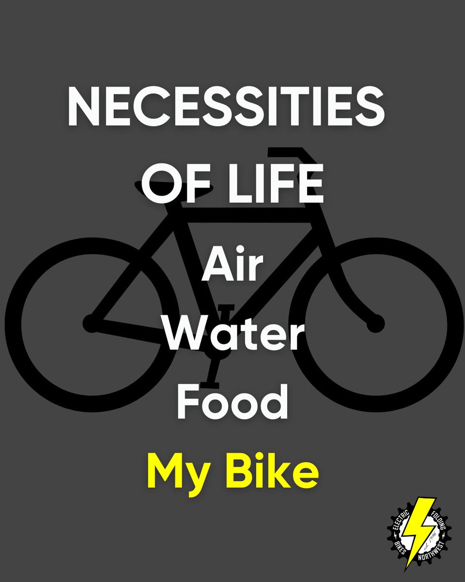 ElectricBikesNW's tweet image. And that&apos;s ALL I need!

#ElectricFoldingBikesNW #biking #bikehumor #bikelife #bikelove