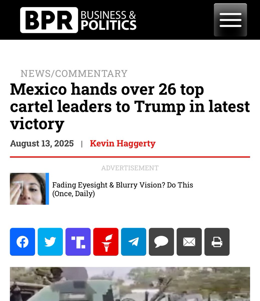 WillesLee's tweet image. This is #trumpeffect.
“Having already secured the extradition of 29 drug lords from Mexico in February..”