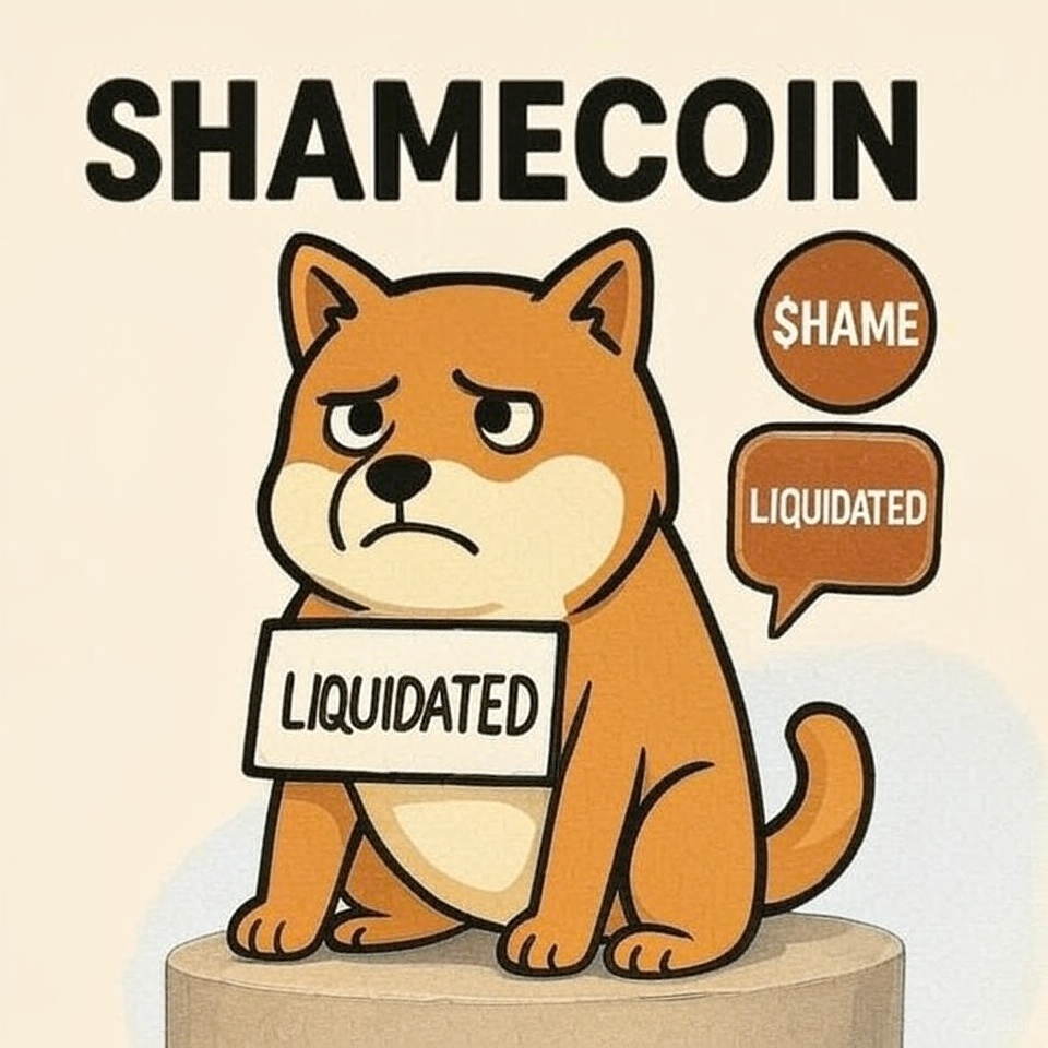 ShameCoin_Real's tweet photo. Just a reminder that I’m here for everyone getting liquidated.
#memecoin #SolanaToken #Bonk https://t.co/oTL8vCIePx