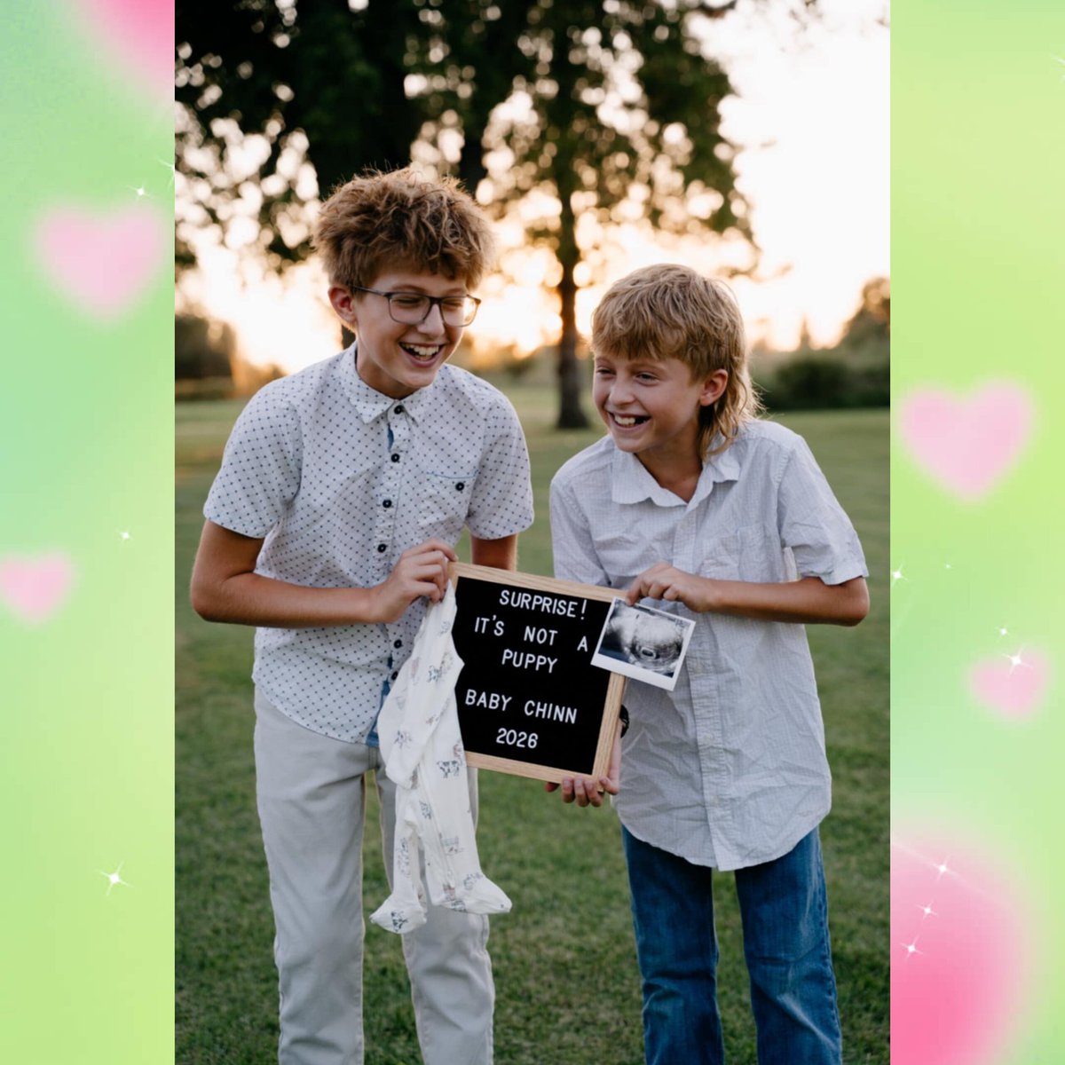 Me and Jess have something to tell everyone.

We are baby bound for 2026! 

We are very excited about this next chapter in our lives and look forward to meeting our newest member of our Chinn family! 💕