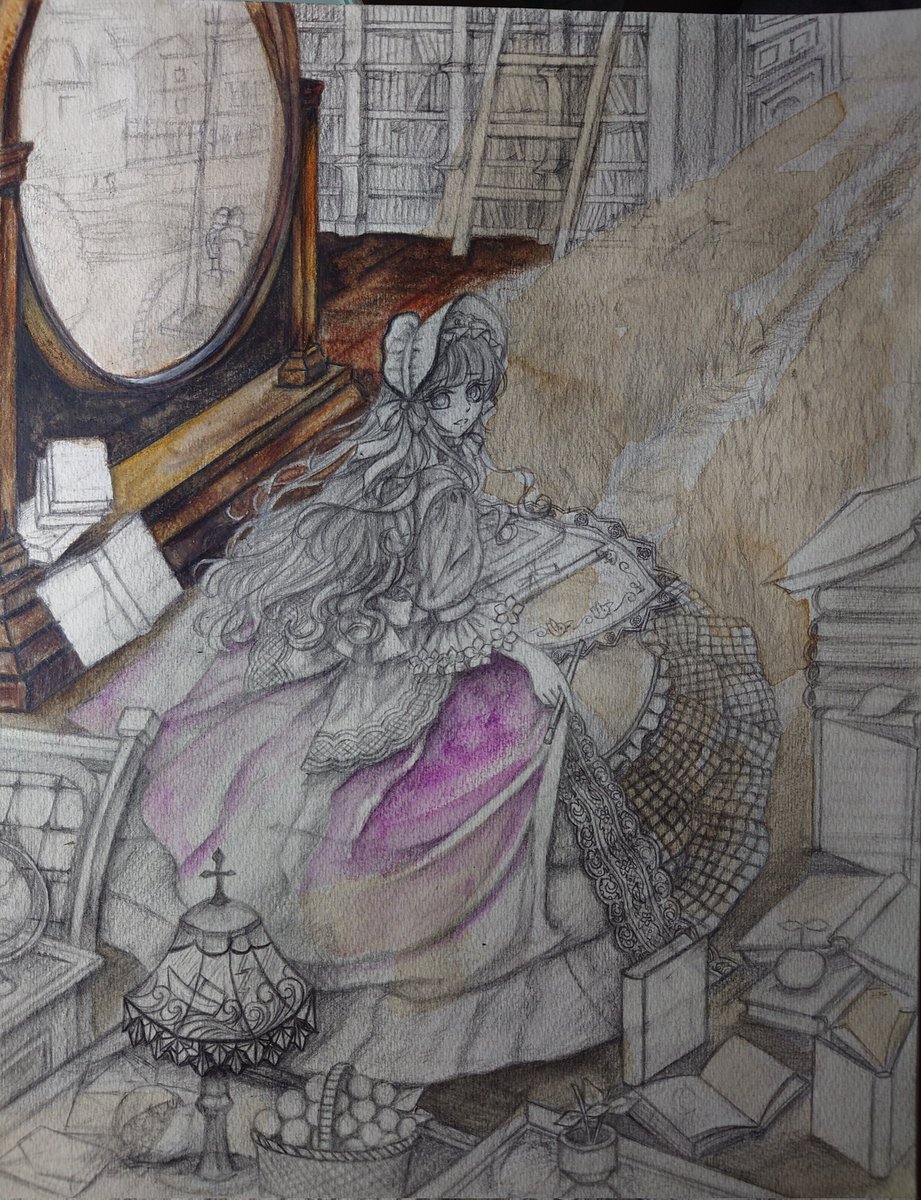 手描き絵画「個人的な憂鬱」日本画 オリジナル 原画 【公式通販】