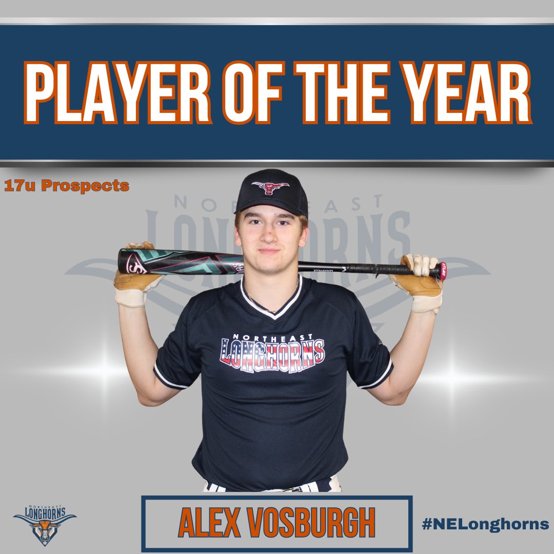 nelonghorns's tweet photo. Our end of the season 17u Awards are posted below;

Player of Year: Alex Vosburgh
Pitcher of Year: Stephen Alphas
Silver Slugger: Jack Marino
Defensive POTY: Owen Miller
Coaches Award: Brady Wajda &amp; Cam Kelly
 
#NELonghorns https://t.co/vvGrR3Myrx