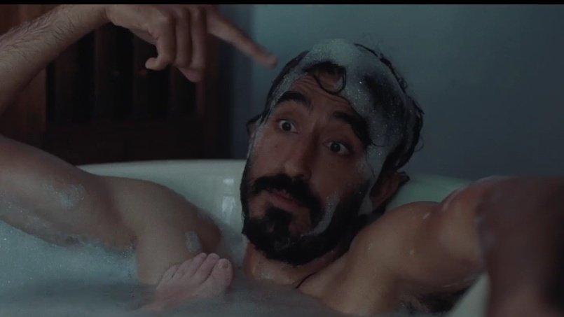 devpatelthinker's tweet image. dev patel in the upcoming horror film rabbit trap