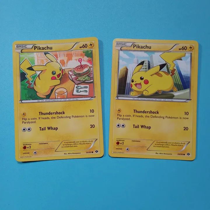 Arlequiando's tweet photo. El Pikachu de mcdonald's pintado en una carta vieja de Pikachu 😂

-Témpera sobre cartón 🃏

#pokemon #mcdonalds #pikachu #burguer #hamburguesa #custom #pokemontcg #fanart #painting #goauche https://t.co/8DVrTE7Uco