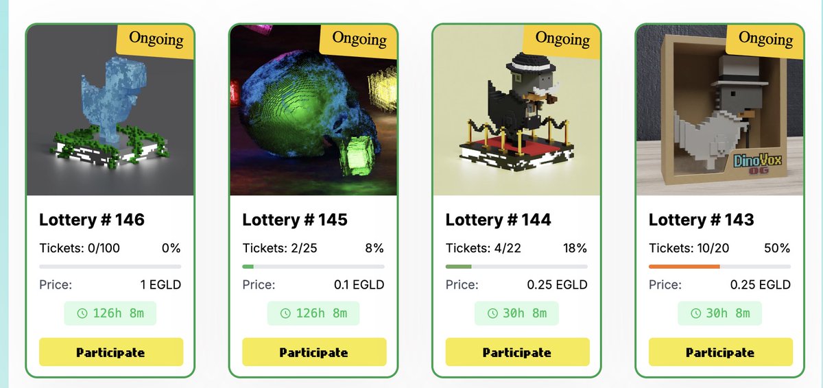 De belles loteries en cours sur app.dinovox.com/lotteries?page…
#GRAOU 
<a href="/TheDinoVox/">DinoVox</a>  tools