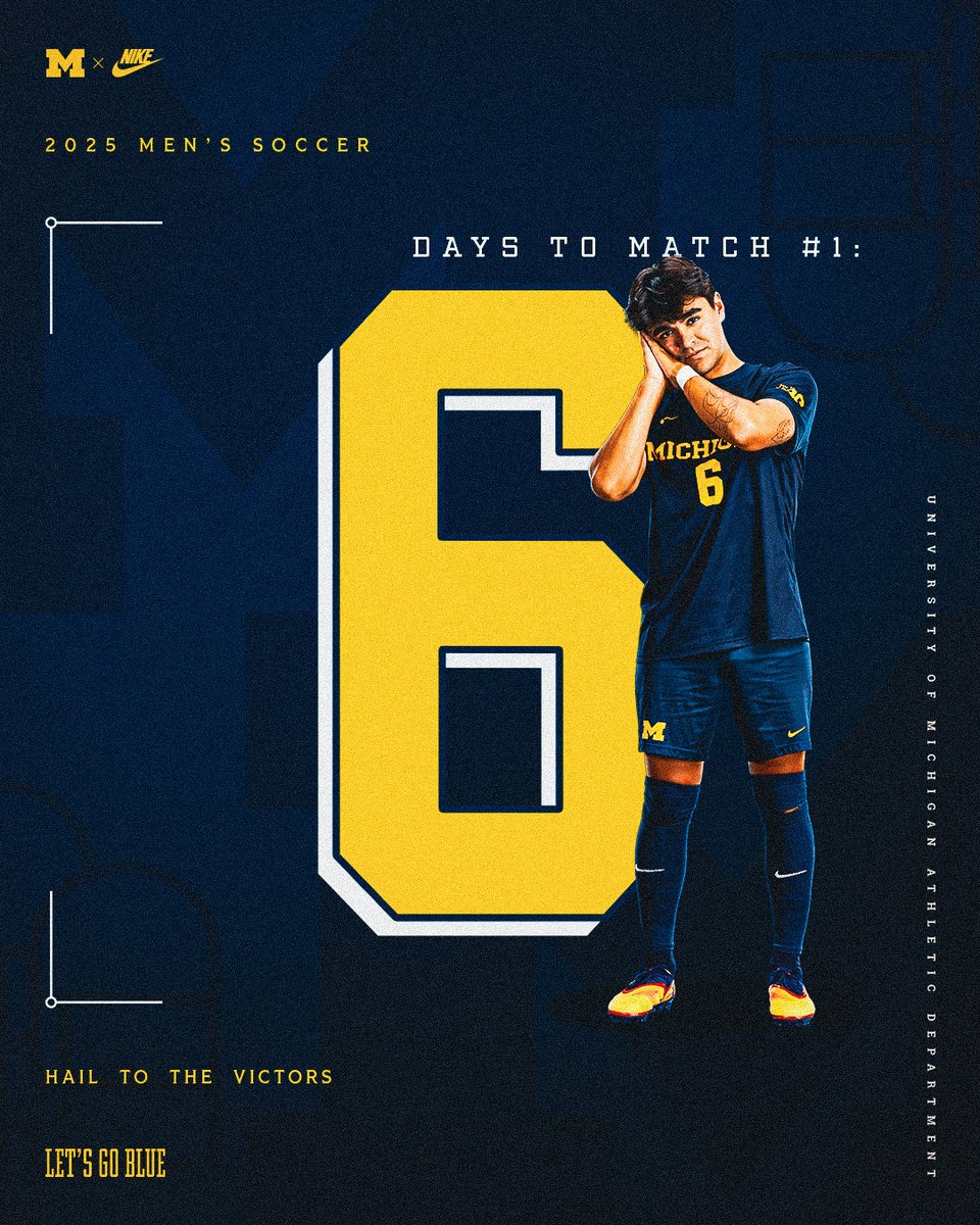 It's getting real. 6 days to go! #GoBlue