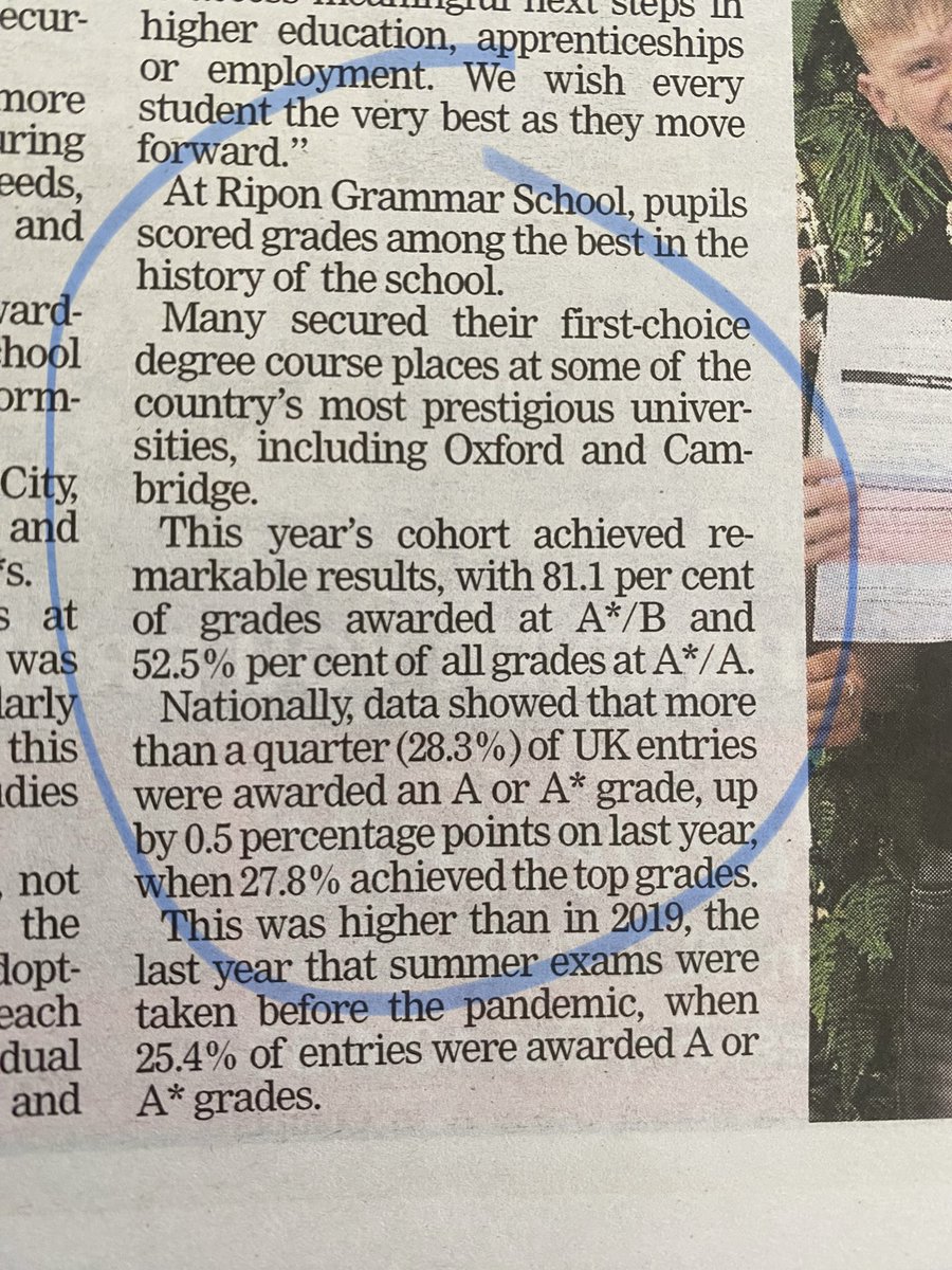 Ripon Grammar School (@ripongrammarsch) on Twitter photo Golf star Bea, who achieved A*A*A to win her place to study medicine at St Andrews, and judo champ Tom, who achieved A*A*AA to study engineering at Durham, feature in today’s <a href="/yorkshirepost/">The Yorkshire Post</a> while <a href="/TheNorthernEcho/">The Northern Echo</a> highlights our students ‘remarkable’ results!
#alevels2025 Golf star Bea, who achieved A*A*A to win her place to study medicine at St Andrews, and judo champ Tom, who achieved A*A*AA to study engineering at Durham, feature in today’s <a href="/yorkshirepost/">The Yorkshire Post</a> while <a href="/TheNorthernEcho/">The Northern Echo</a> highlights our students ‘remarkable’ results!
#alevels2025
