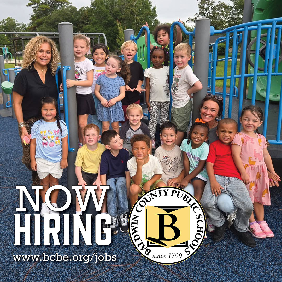 BaldwinSchools's tweet photo. NOW HIRING: Baldwin County Public Schools is now hiring for positions throughout the county. To learn more and to apply, please visit https://t.co/kTdPbfXjH7. #baldwinproud https://t.co/OMq5v0Ct8U
