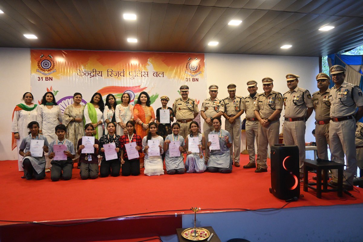 Independence Day <a href="/crpfindia/">🇮🇳CRPF🇮🇳</a> 

The 31 BN celebrated Independance day with pride and honour . Children of Sai Kripa orphanage and St Mary’s School were invited for the event . Cultural programme and competitions were organised and winners  felicitated by Sh Kewal Krishan ,Comdt .