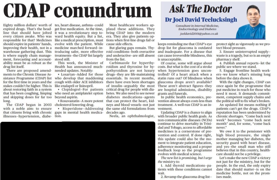 CDAP changes <a href="/GuardianTT/">T&T Guardian</a> <a href="/CNC3TV/">CNC3TV</a> #trini