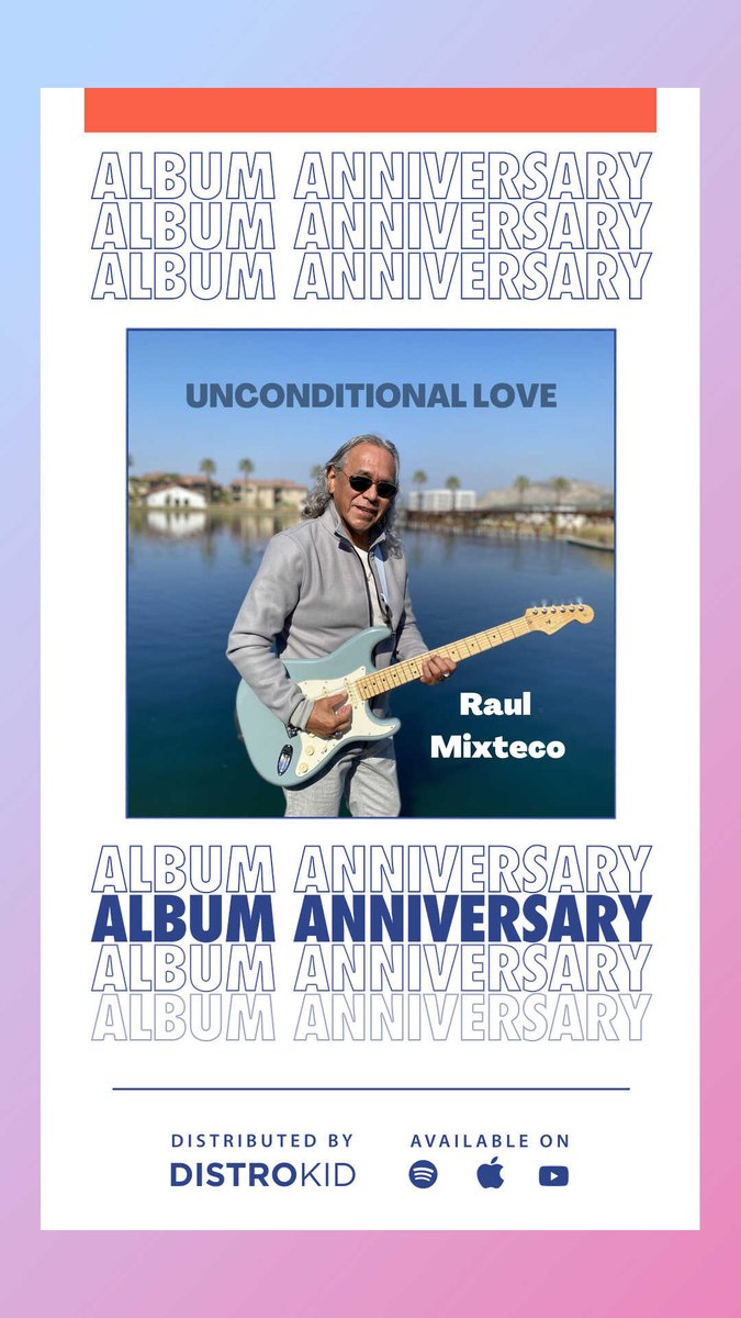 THREE YEAR ANNIVERSARY ... of my album UNCONDITIONAL LOVE debut on all streaming services
🎉🎉
open.spotify.com/album/0Nbg1wn1…