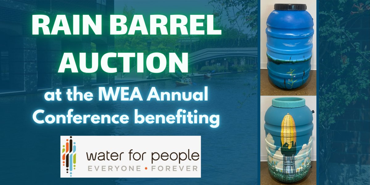 Looking for a rain barrel for your home or office?💧Turn every rainy day into a chance to make a difference! Bid on a beautifully crafted rain barrel at our silent auction.

🔗 Learn more about the auction - indianawea.org/rain-barrel-au…