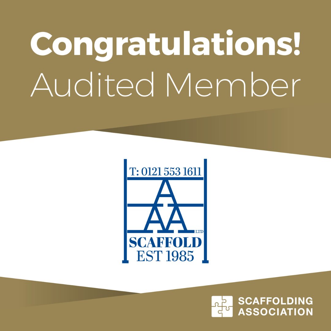 The weekend is just around the corner – but before we get to that, let’s give a big welcome to A A A Scaffold Limited, who have joined the Scaffolding Association at our highest membership level 🙌

#Scaffolding #ScaffoldingAssociation #AuditedMember #RaisingStandards
