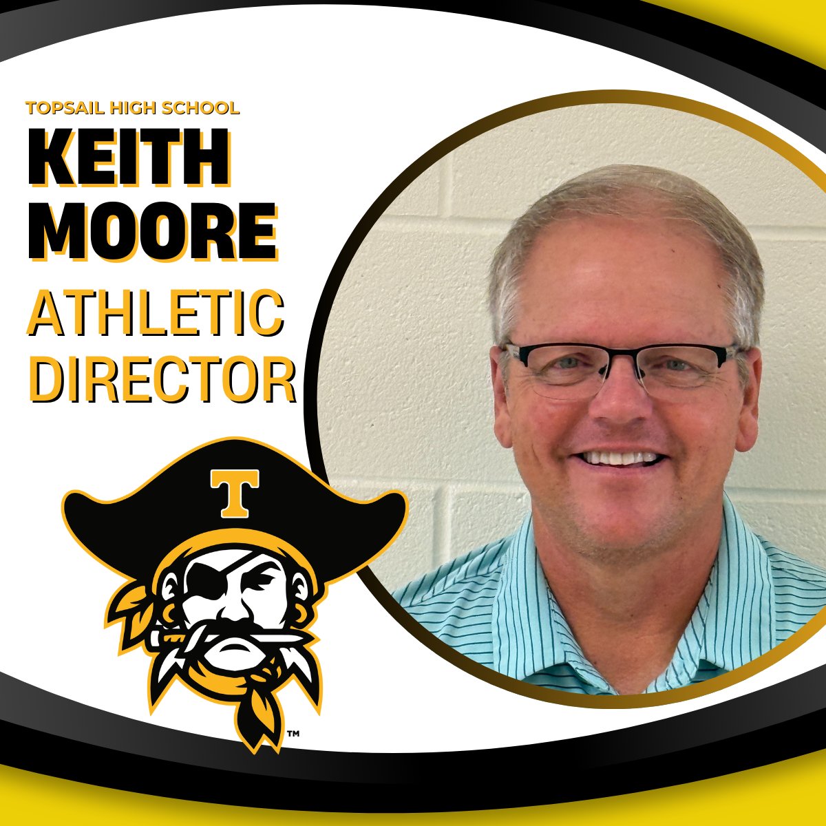 Topsail has announced Keith Moore as its new Athletic Director. He previously served as the AD at New Hanover from 2001-21. Moore coached baseball at North Brunswick (1989-96) and New Hanover (1998-2001).