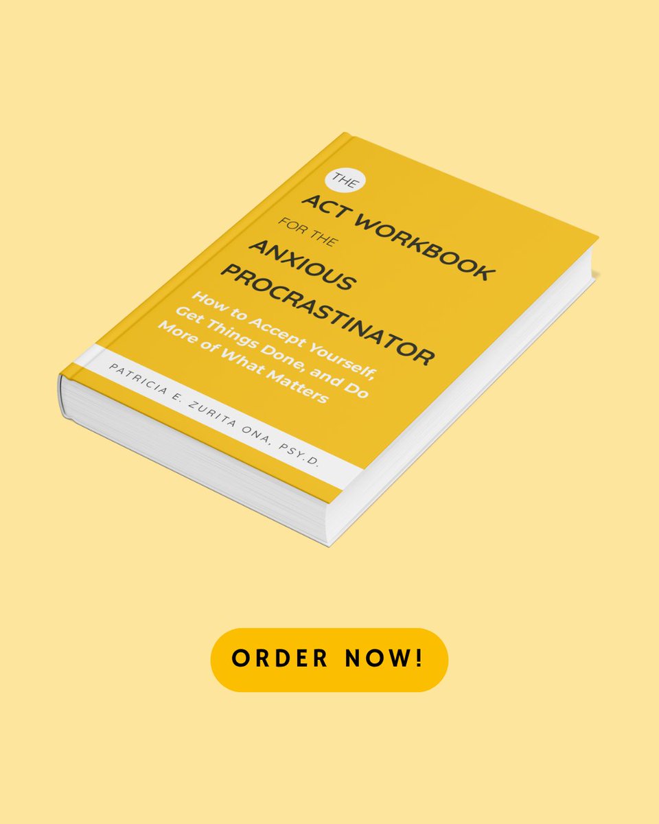 DrZ_behaviorist's tweet image. 🚨📘 NEW BOOK ALERT: The ACT Workbook for the Anxious Procrastinator

Procrastination isn’t a flaw — it’s a pattern.
This workbook helps you break it gently, with tools that actually work.

Buy it here: a.co/d/ddsj4j1

@JKPBooks

#ACT #AcceptanceAndCommitmentTherapy