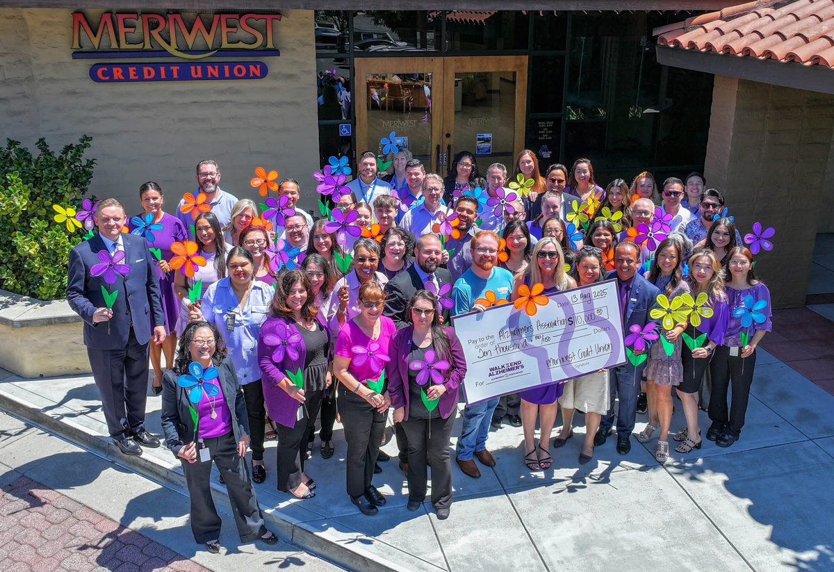 Meriwest Credit Union (@meriwest) on Twitter photo Teaming up with Elan Financial Services to support the <a href="/alzassociation/">Alzheimer's Association</a> in their fight against dementia! 💜
We're proud to donate $10k to fuel hope, care, and a cure. 🤝 Together, we can make a difference!
#AlzheimersAwareness #EndALZ Teaming up with Elan Financial Services to support the <a href="/alzassociation/">Alzheimer's Association</a> in their fight against dementia! 💜
We're proud to donate $10k to fuel hope, care, and a cure. 🤝 Together, we can make a difference!
#AlzheimersAwareness #EndALZ