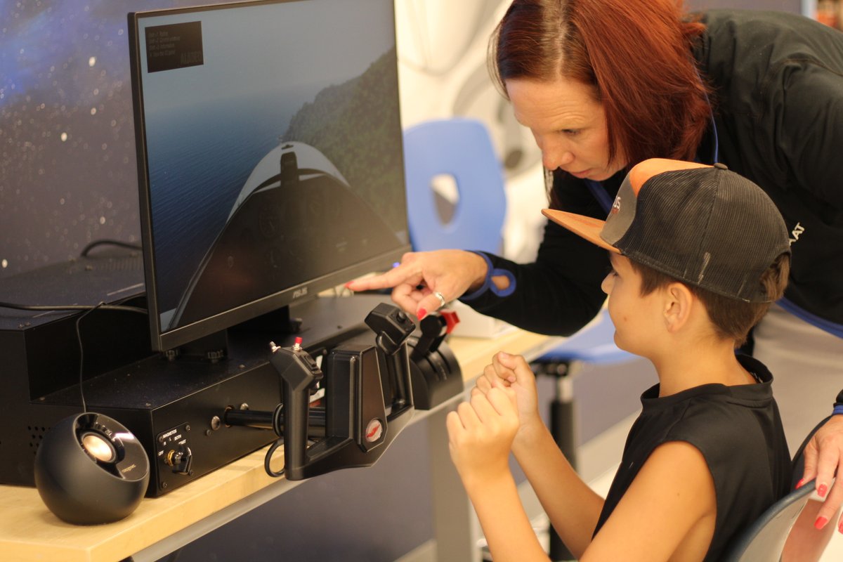 NEAAAT is taking flight! Students will have the opportunity to explore our new Jay Velocity flight simulators in our Career Center, thanks to a grant from the Golden LEAF Foundation.  #thatsNEAAAT <a href="/NCgoldenLEAF/">Golden LEAF</a>